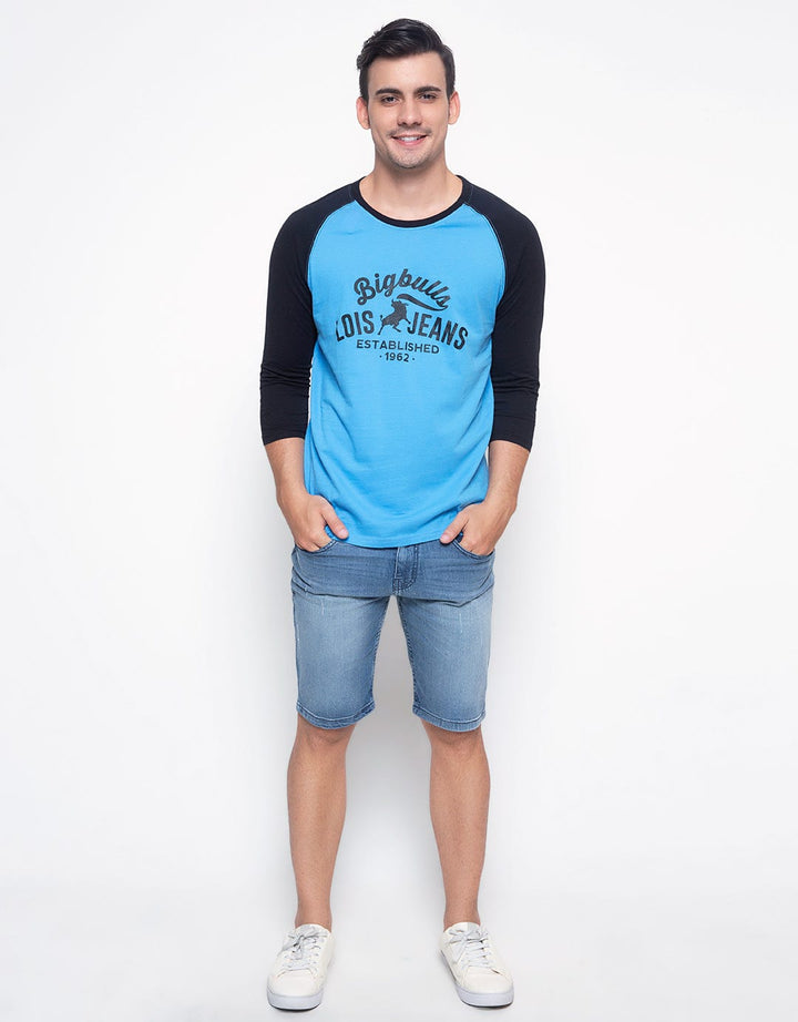 Lois T-shirt Raglan Detail Print Brand