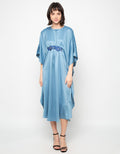 MKY Clothing Big Batwing Caftan in Green Tosca