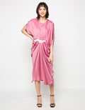 MKY Clothing Pearl Flower Drapped Kaftan