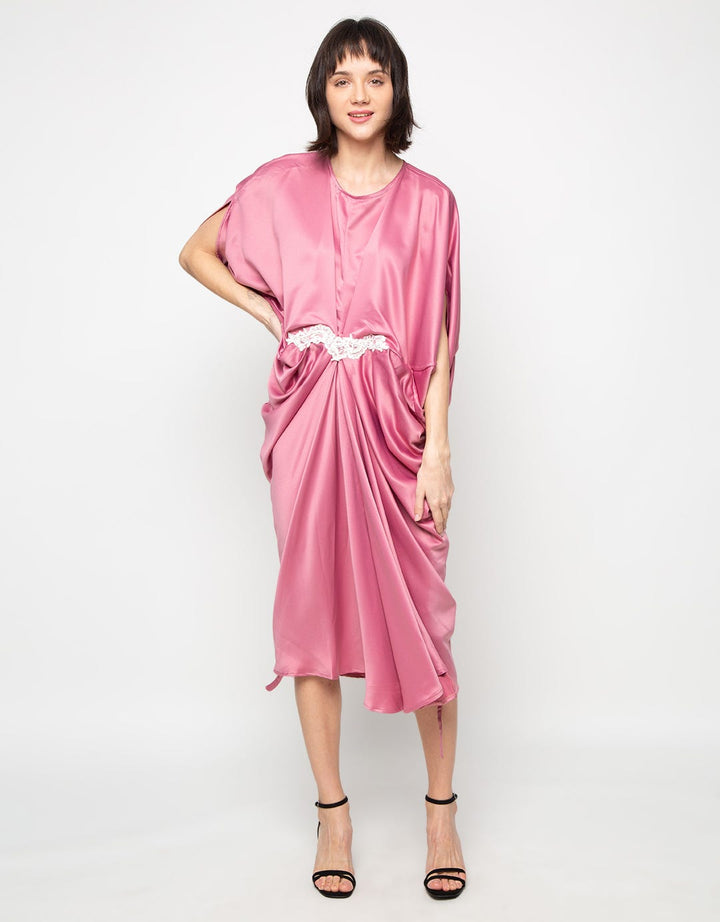MKY Clothing Pearl Flower Drapped Kaftan