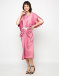 MKY Clothing Pearl Flower Drapped Kaftan
