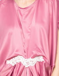 MKY Clothing Pearl Flower Drapped Kaftan