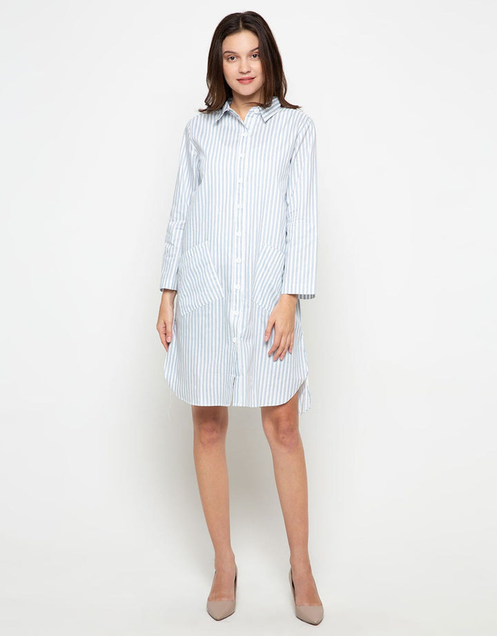 Point One Aliya Dress Stripe
