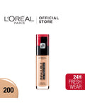 L'Oreal Paris 24H Fresh Wear Infallible Liquid Matte Foundation Make Up - 200 Golden Sand