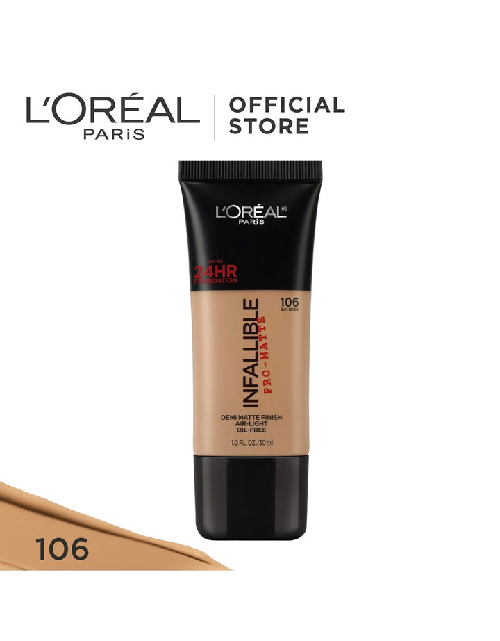 L'Oreal Foundation Matte Infallible Pro-Matte - 106 Sun Beige