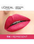 L'Oreal Liquid Lipstick Matte Rouge Signature - 114 Represent