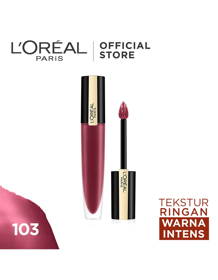 L'Oreal Liquid Lipstick Matte Rouge Signature - 103 Enjoy