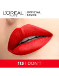 L'Oreal Liquid Lipstick Matte Rouge Signature - 113 Don't