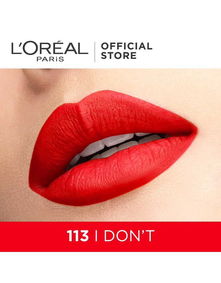 L'Oreal Liquid Lipstick Matte Rouge Signature - 113 Don't