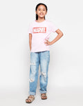 Marvel Kaos Print Anak Perempuan