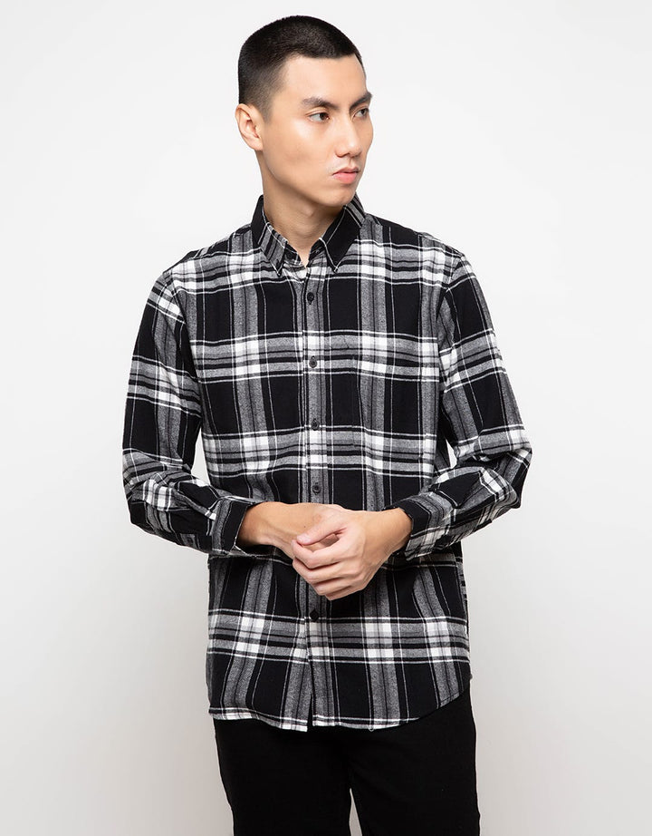 Men & Clo Katun Flanel kotak -