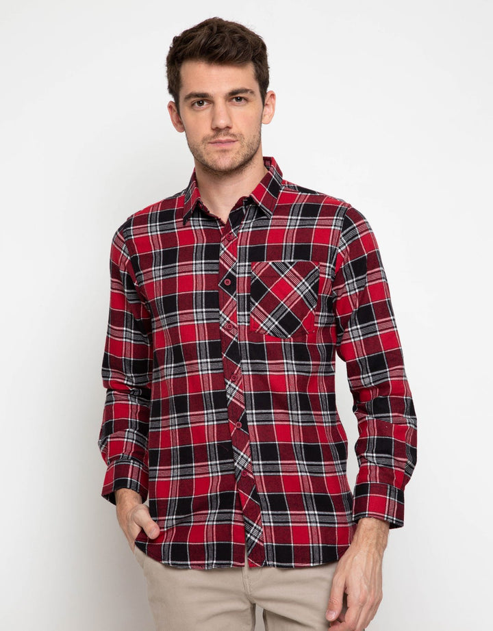 Men &amp; Clo Cotton Flannel Check -