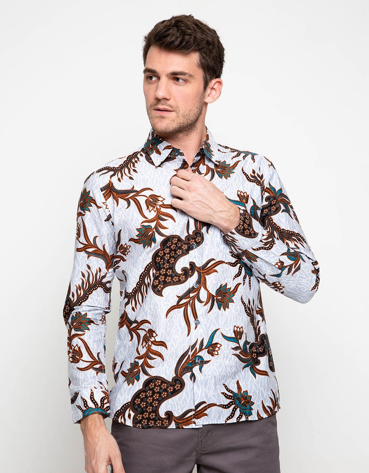 Men & Clo Katun Print Motif Abstrak -