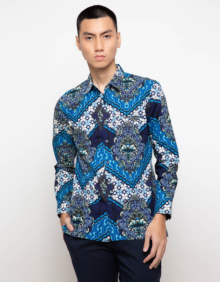 Men & Clo Katun Print Motif Abstrak