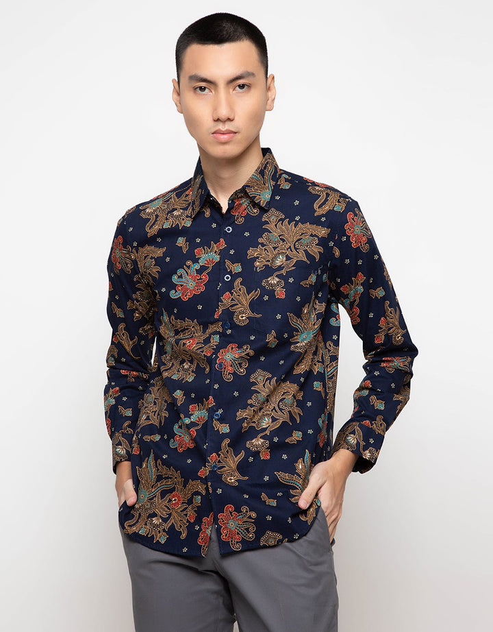 Men & Clo Katun Print Motif Abstrak -