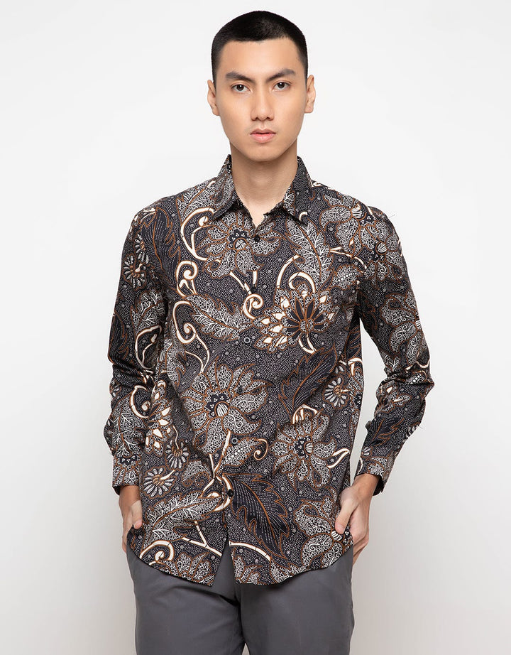 Men & Clo Katun Print Motif Abstrak -