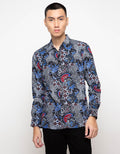 Men & Clo Katun Print Motif Abstrak -