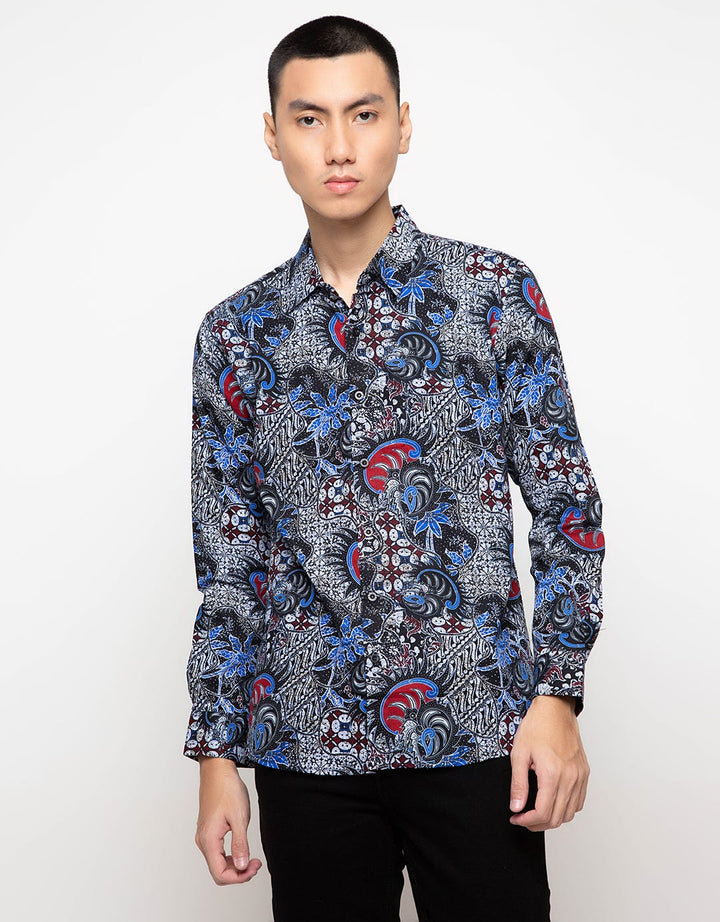 Men & Clo Katun Print Motif Abstrak -