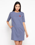 Minimal Bang Stripe Dress