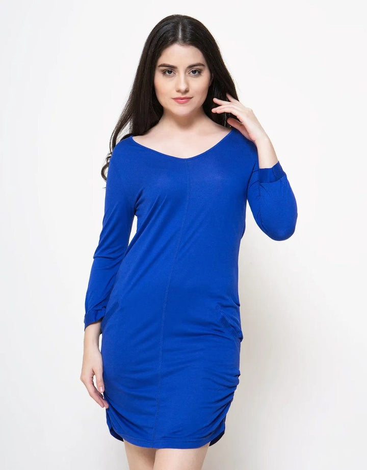 Labirin Dress - Biru