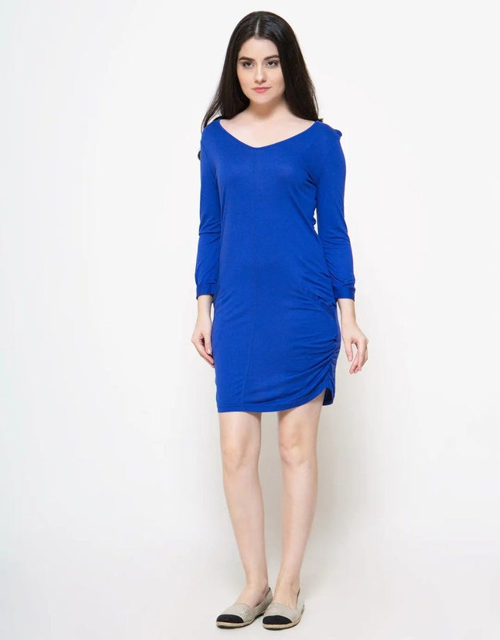 Labirin Dress - Biru