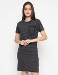 Connexion Dress Oversize Print Stripes