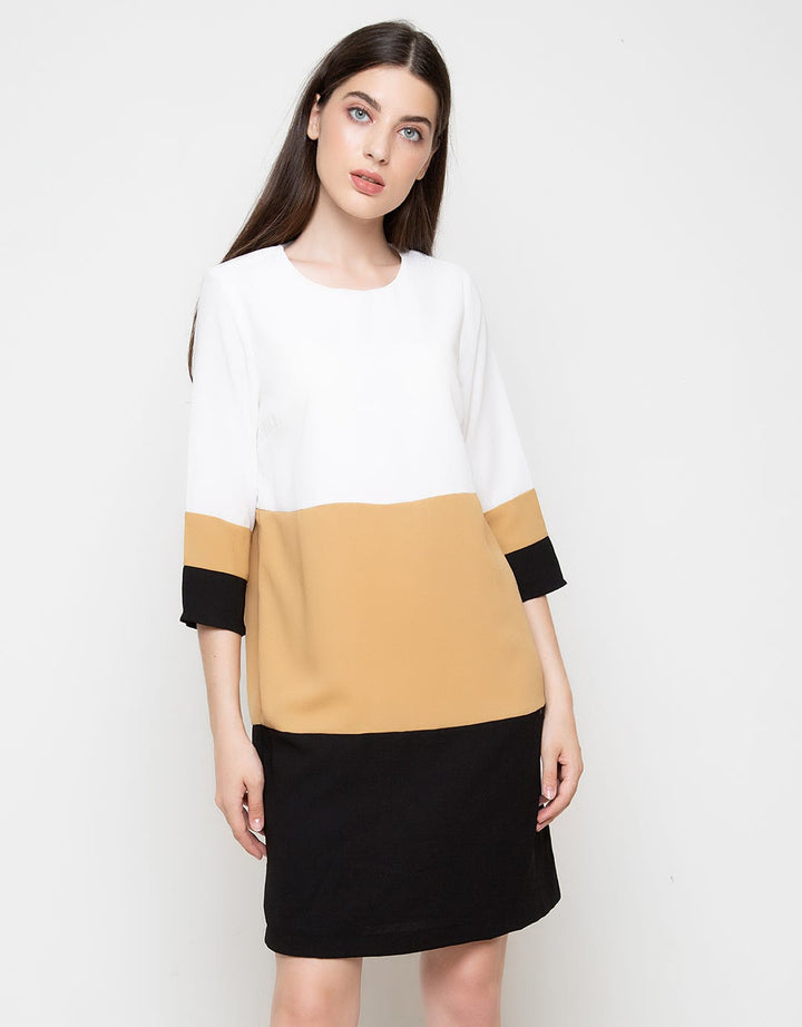 Eprise Dress Short Sleeve Eleanor Brown