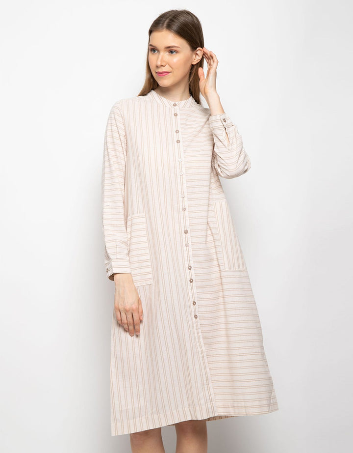 Triset Ladies Dress Print Stripes