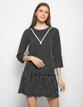 Minimal Drop Waist Flare Dress