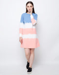 LS MIDI DRESS OMBRE