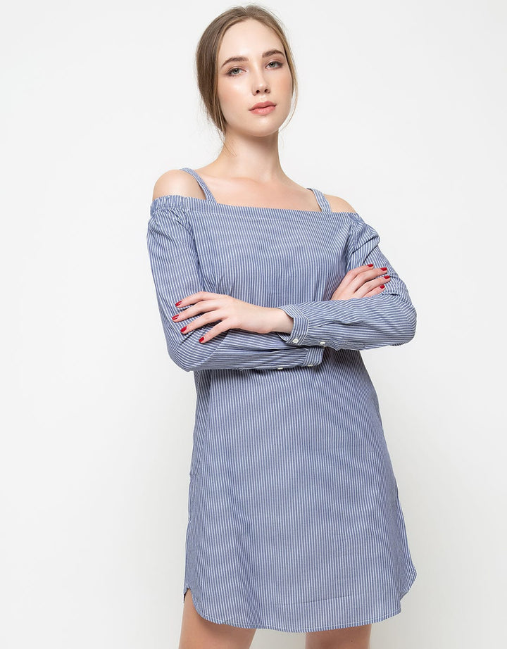 Ninety Degrees Striped Yora Dress