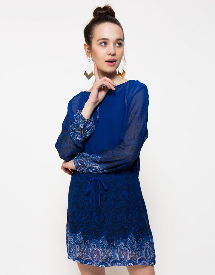 Bodytalk Parsley Ice Blue Dress Wanita