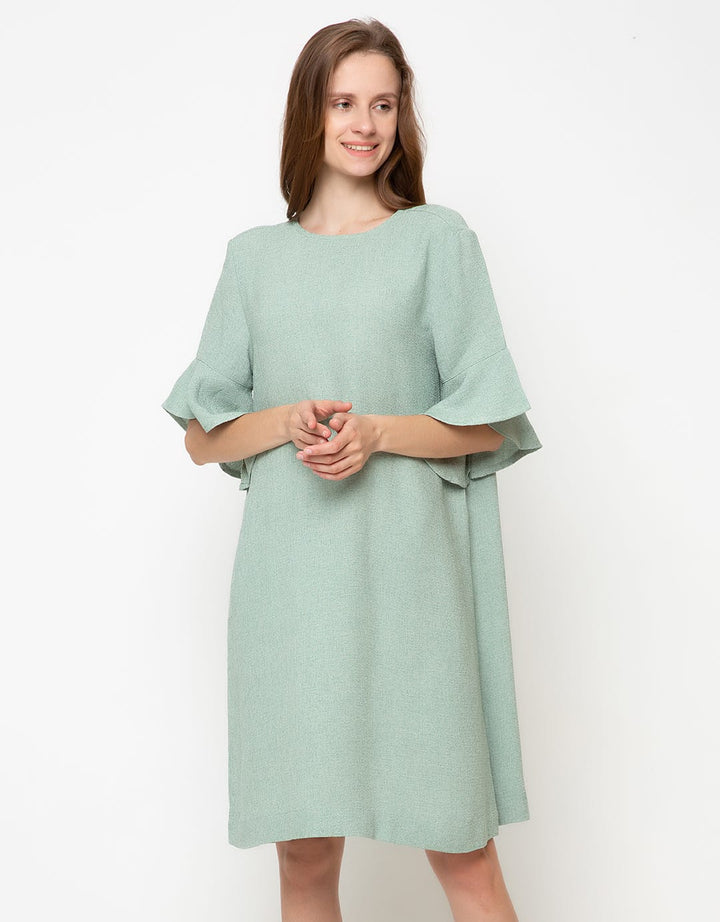 TRISET Mini Dress Aksen Tekstur