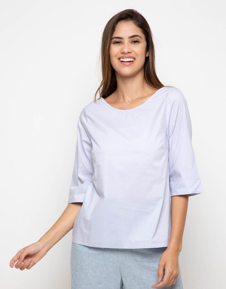 Minimal Blouse With Cross Strap V2