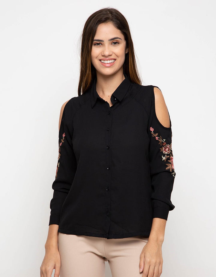 Minimal Cold Shoulder Shirt