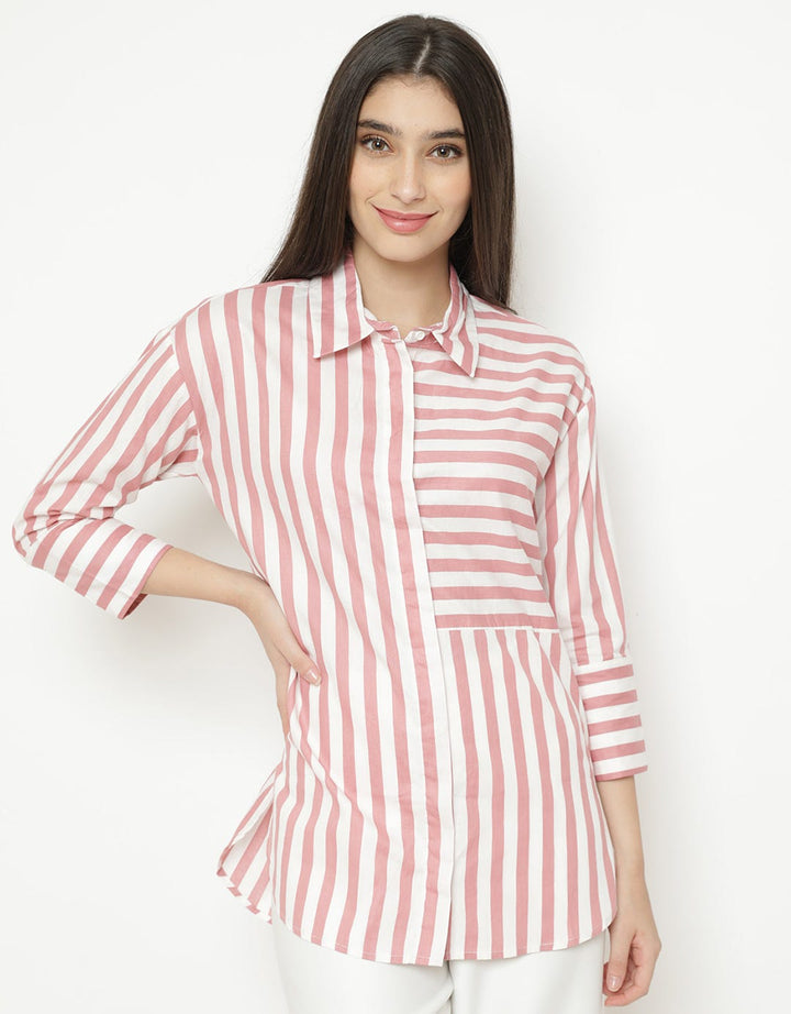 Minimal Cut Sew Tunic Blouse