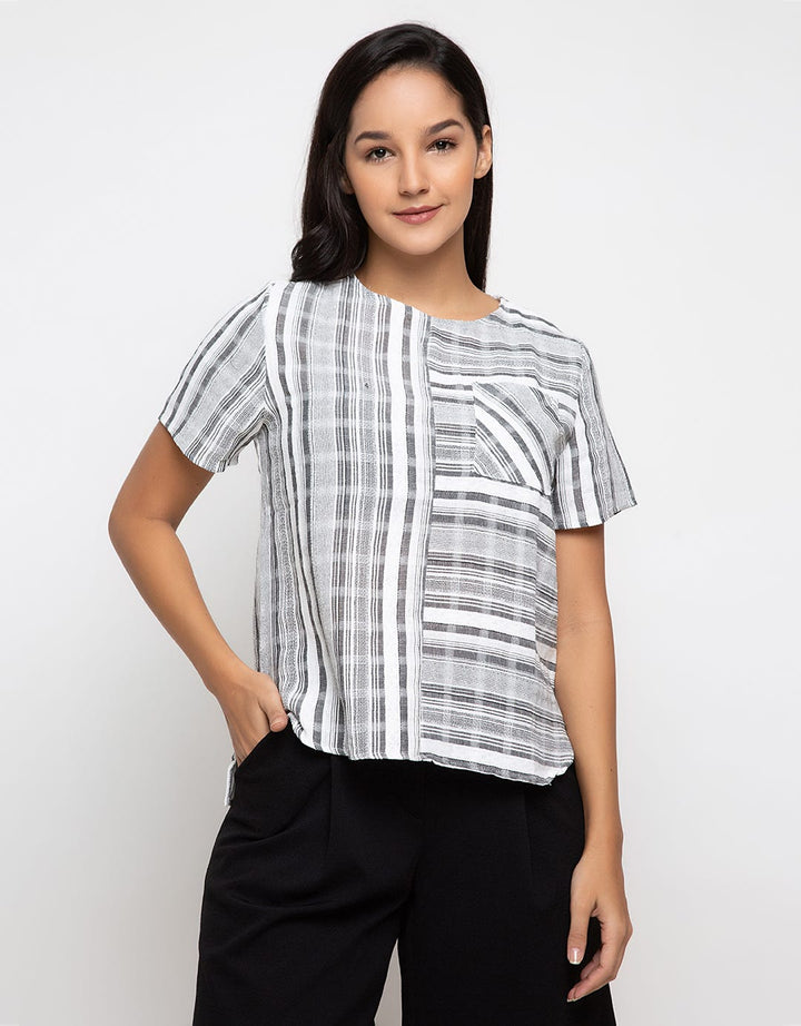 Minimal Dobby Striped Top