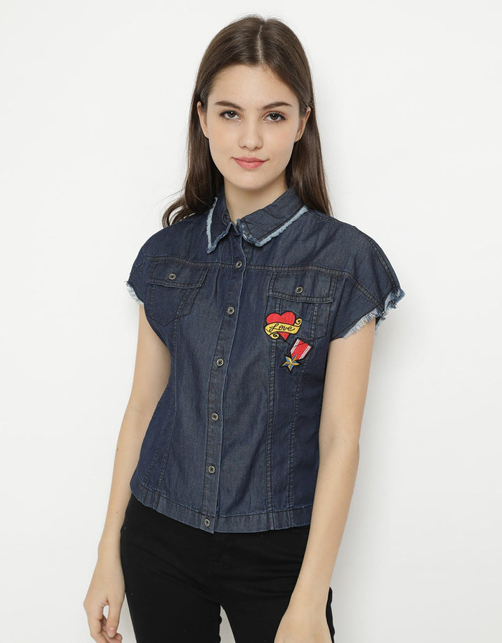 Minimal Ellie Denim Vest