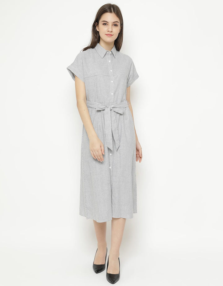 Minimal Ivani Stripe Long Dress