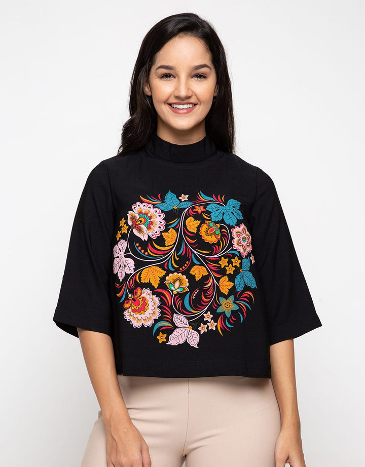 Minimal Khokloma Painting Top