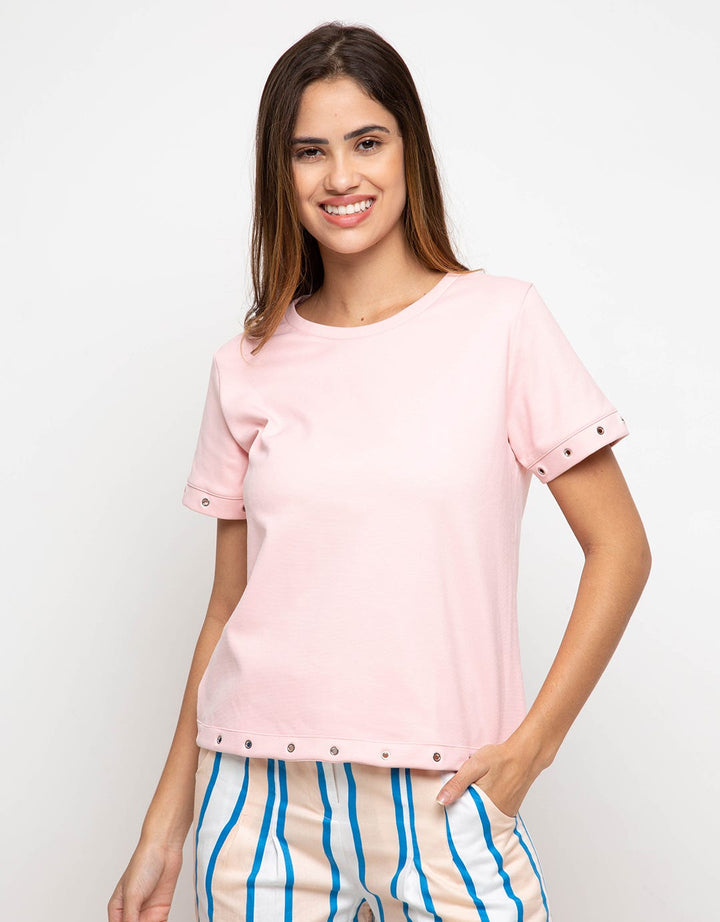 Minimal Nasya Eyelet Top