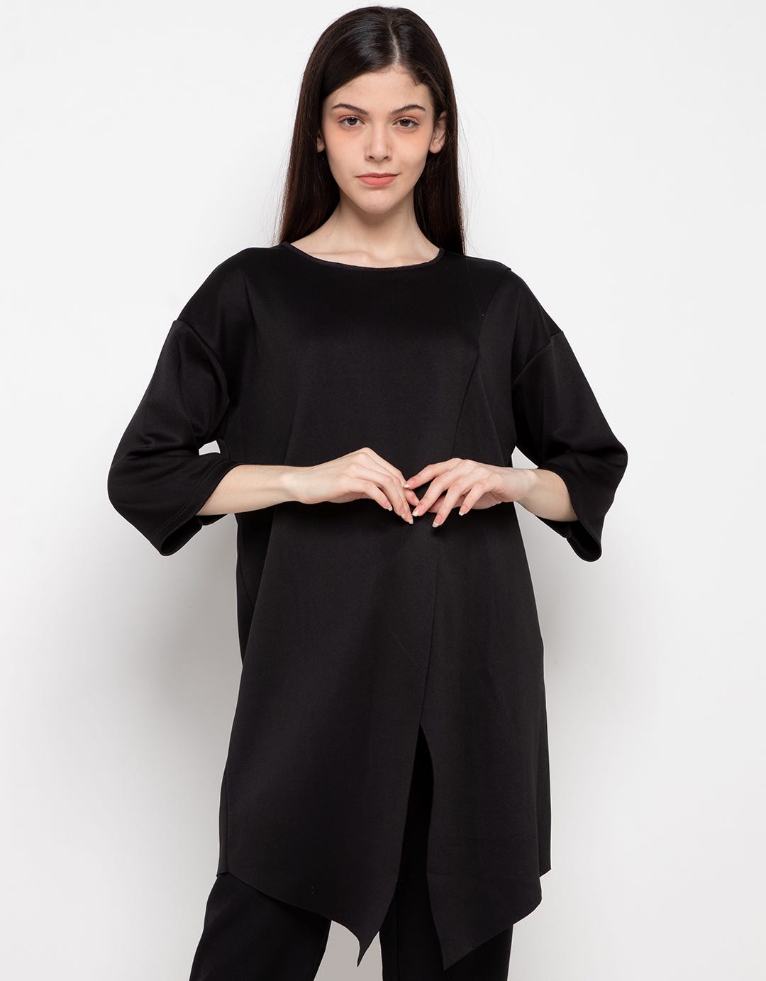 Minimal Open Front Tunic