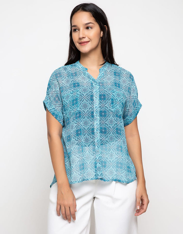 Minimal Yoryu Geometric Ornament Shirt