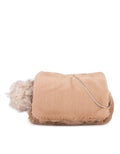 MKY Clothing Furry Sling Bag with Fur Ball