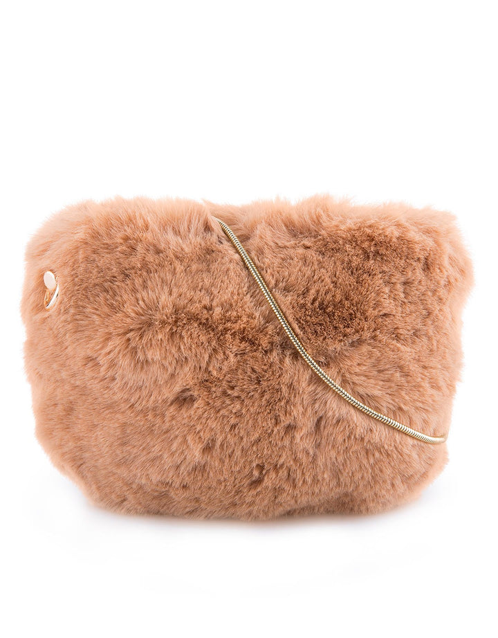 MKY Clothing Half Round Furry Bag