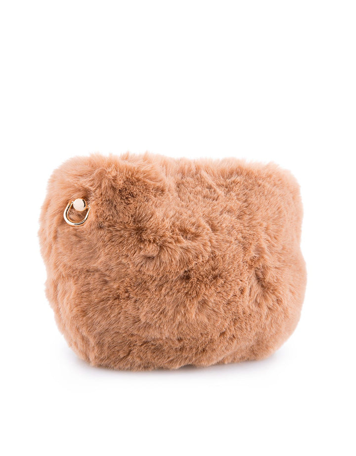 MKY Clothing Half Round Furry Bag