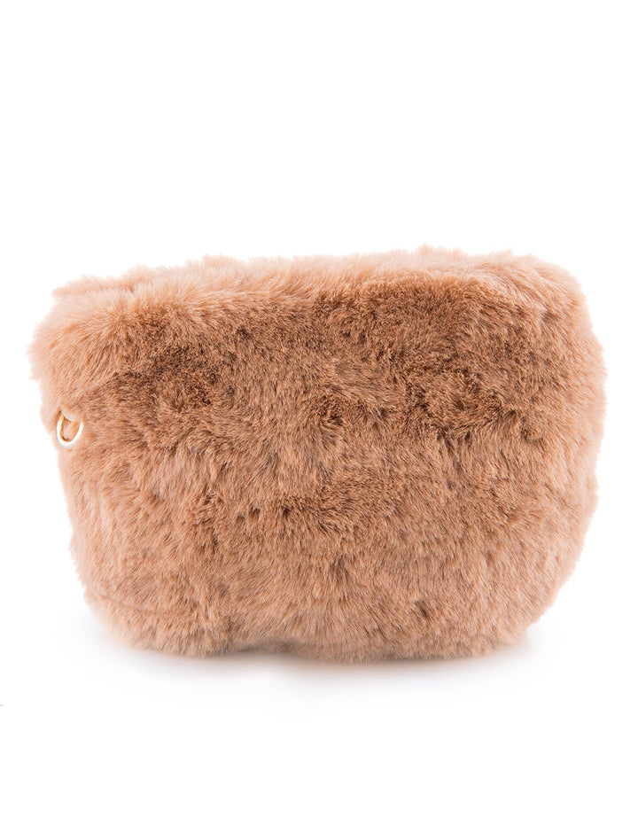 MKY Clothing Half Round Furry Bag