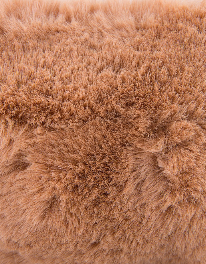 MKY Clothing Half Round Furry Bag