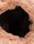 MKY Clothing Half Round Furry Bag