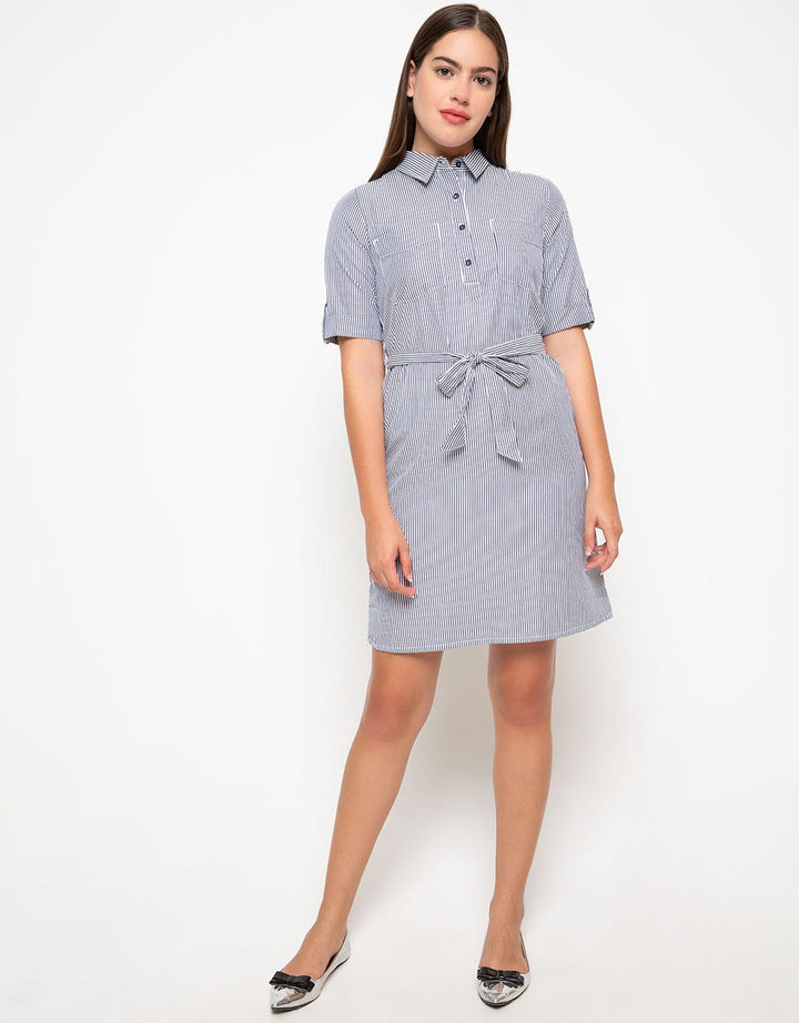 Morphidae Dress Lengan Pendek Andrea